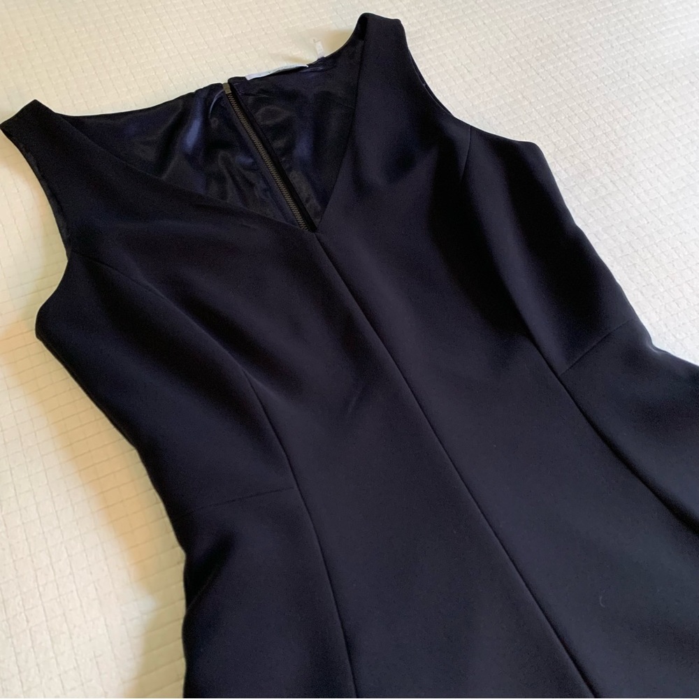 NWOT T Tahari deep navy fit & flare dress